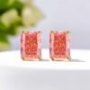 Papachala Zircon radiant ice cut S925 silver Earrings - Image 2