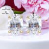 Zircon ice cut S925 silver Earrings - Image 2